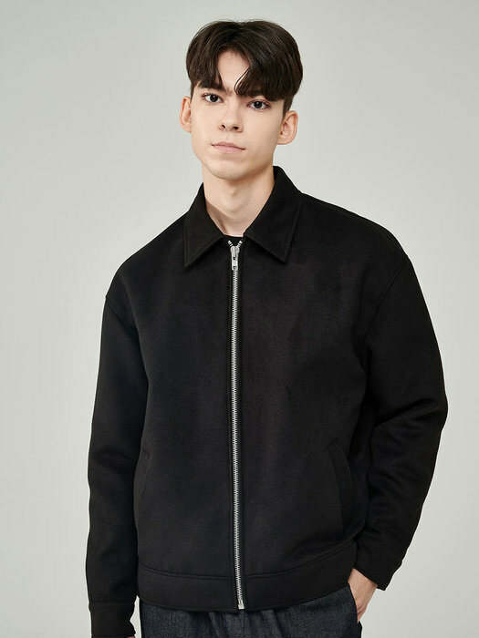 SEMI-OVER MINIMAL JACKET (BLACK)