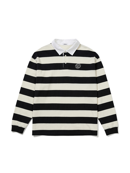 Classic Stripe Rugby Shirt_Men (Ivory)