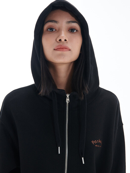 [22FW] Par Avion Zip Up Hoody(Black)