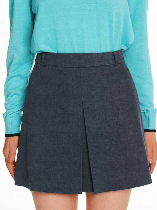 MAILI A-line skirt (Scratch navy)