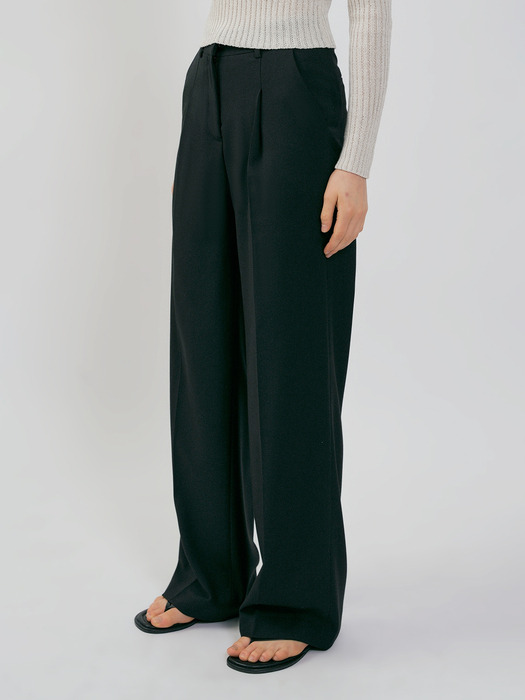 CLASSIC LONG WIDE SLACKS [2COLOR]