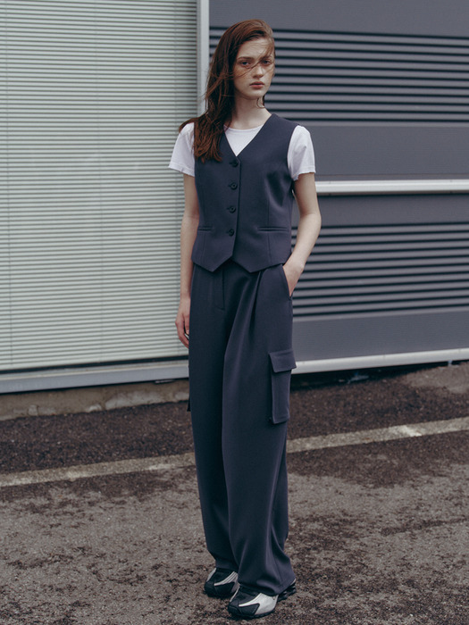 [Drama Signature] Pleated Cargo Trousers_3color