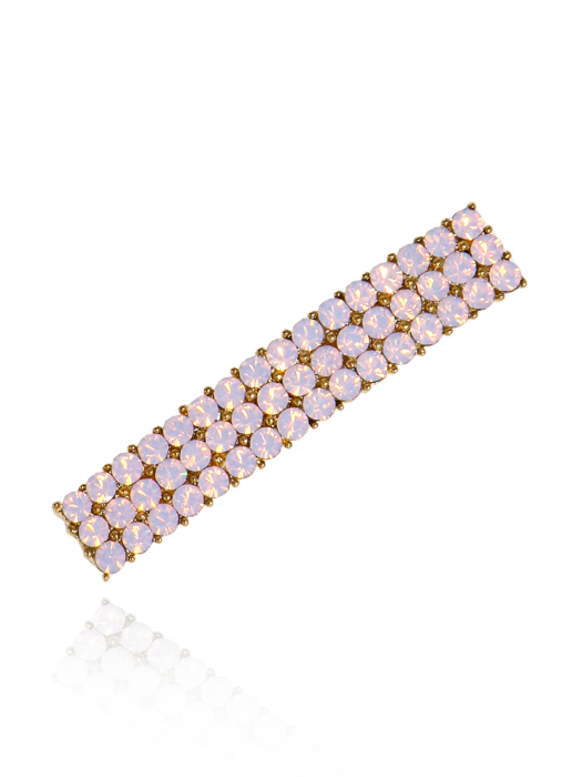 Pink Opal Pave Hair-clip Ia145