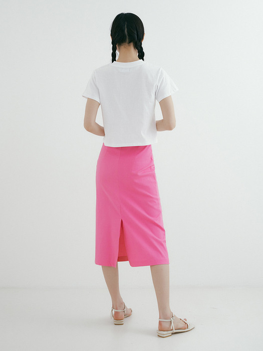 TIR MIDI SKIRT PINK