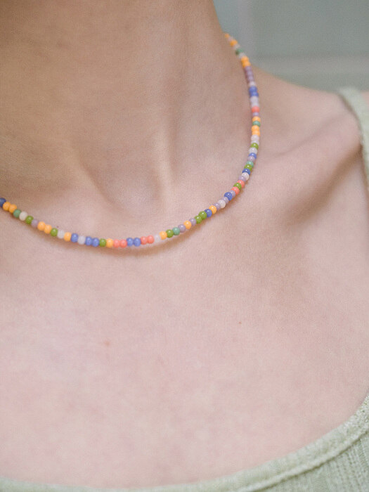 Warm Tone Beads Necklace