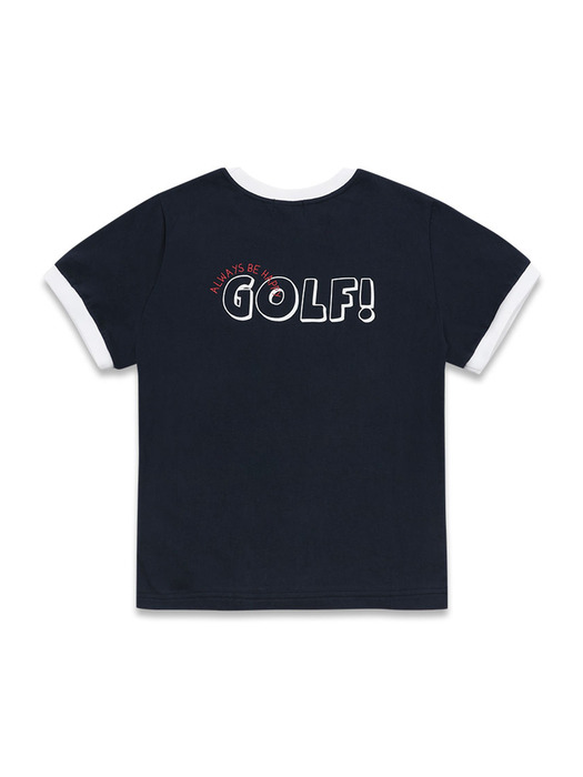 golf coloring T-shirt navy
