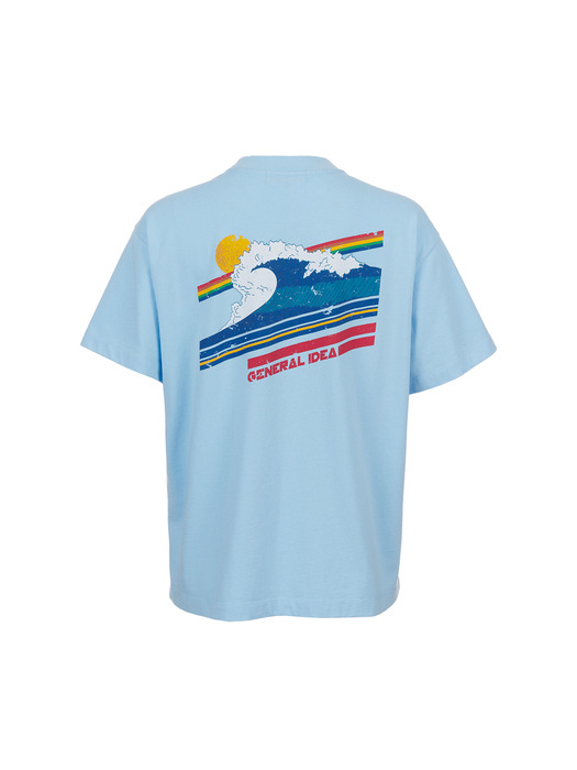 UNISEX 서핑 반팔 티셔츠 [BLUE] / SBC2U01019