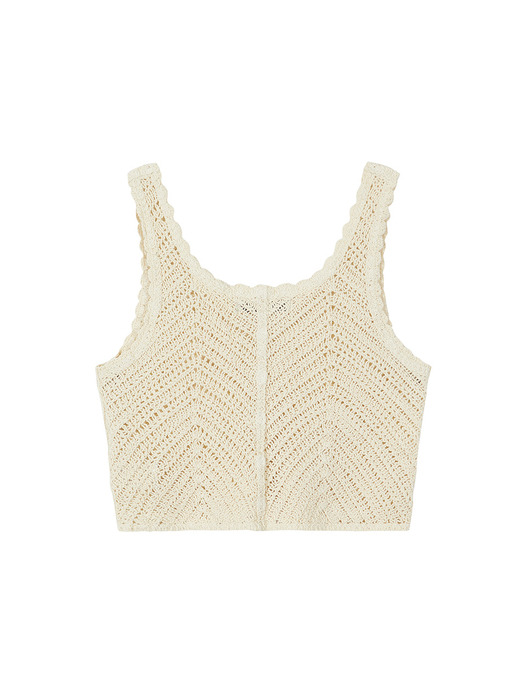 Solid Knit Bustier in Butter VK3MV161-DS