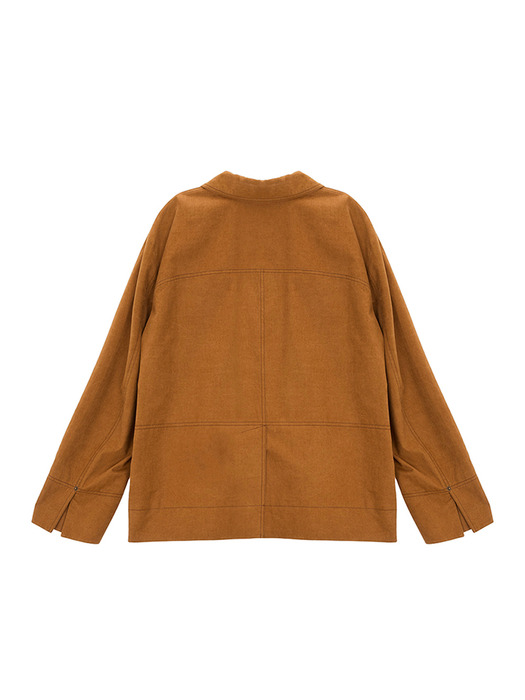 CARPENTER WORK JACKET FOR WOMEN IN CAMEL