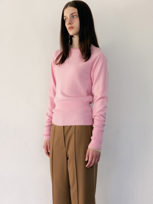 [Premium] Cashmere Roundneck Pullover  Baby Pink(WE3951C42X) (WE3951C42X)
