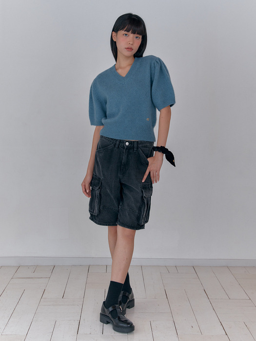 Jolie KnitTop Blue