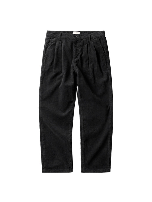Tura Corduroy Washed Trousers (Black)