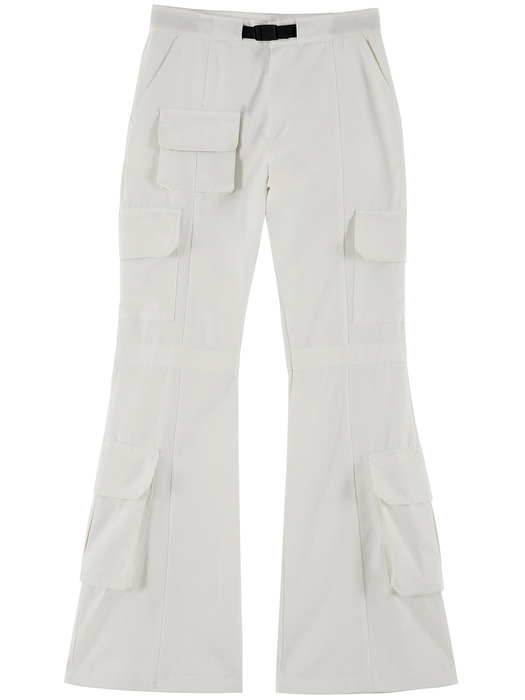 5.cargo Flare Pants (FL-234_Cream)