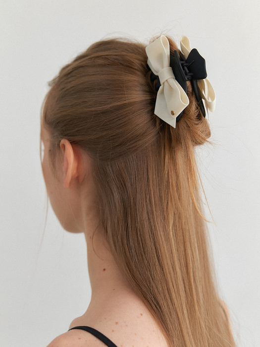 [단독] suede ribbon hair clip_colors HC037