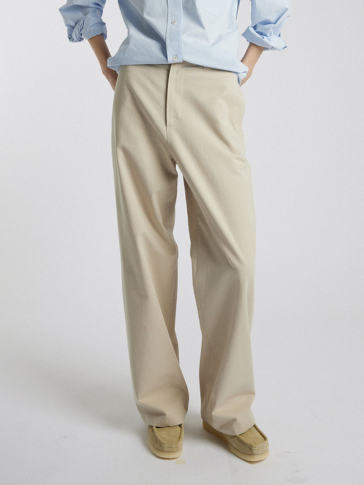 Greta cotton pants_beige