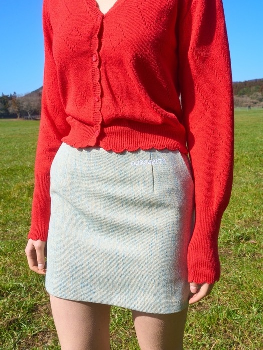 Saalty Tweed Mini Skirt / Fuzzy