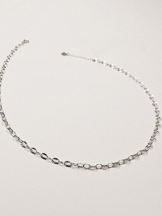 SILVER925 CUTTING CHAIN NECKLACE