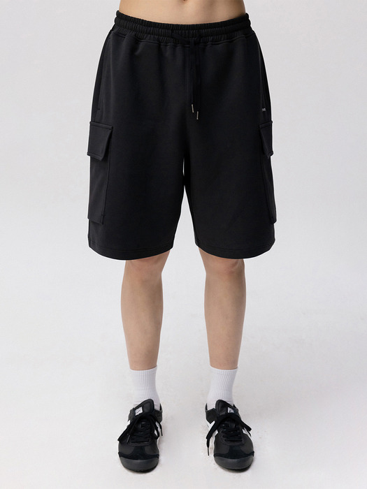 [24SS clove] Sporty Short Pants_Men (Black)