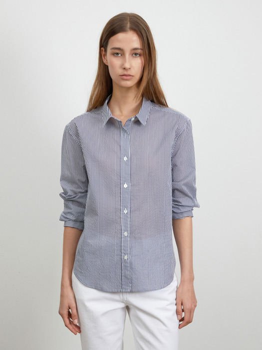 REGULAR STERIPED SHIRTS_NAVY