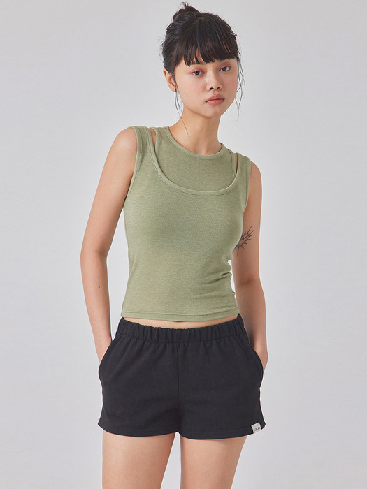 PANEL LAYERED SLEEVELESS TOP_T416TP128(PG)