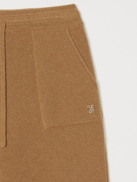 Cashmere 100% Margot Baggy Pants (Bright Camel)