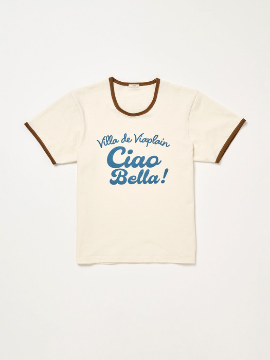 Via Ciao bella T-shirt (Ivory)