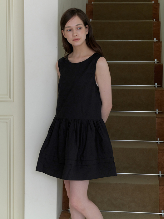 isabel mini dress - black
