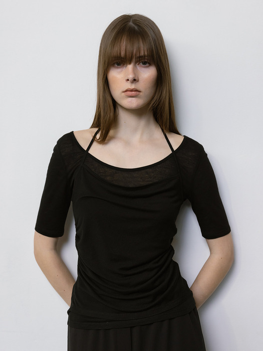 Layered Halter neck Top_2color