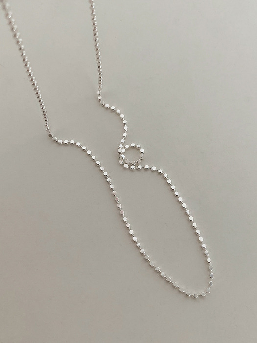 silver925 ball chain necklace