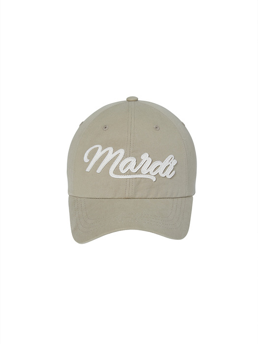 CAP MARDI VINTAGE LOGO_BEIGE CREAM