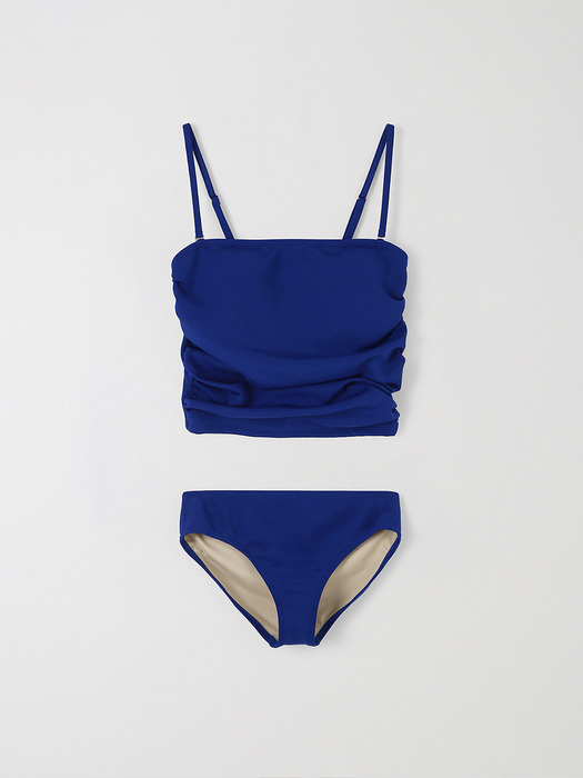 Shirring Bikini - Blue