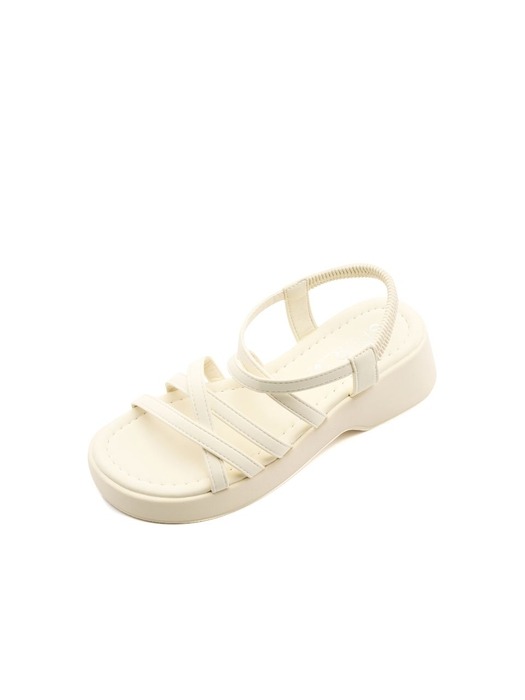Basic Shirring 플랫폼 샌들 5cm -US9033 (2color)