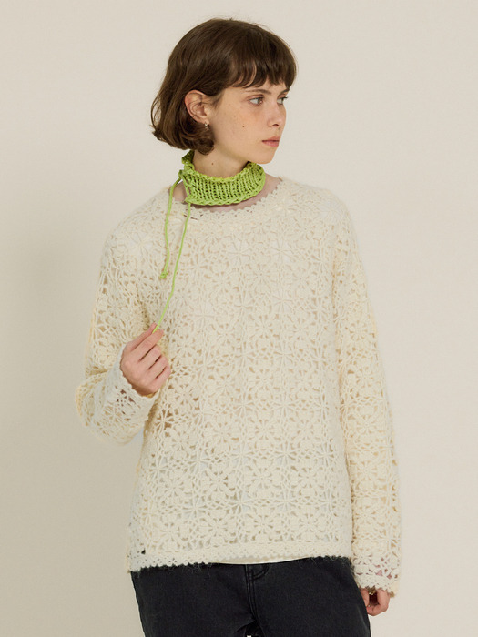 [2차] Handmade Mohair Knit (Cream)