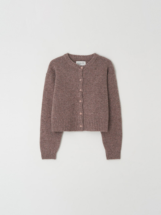 shetland cardigan - pink