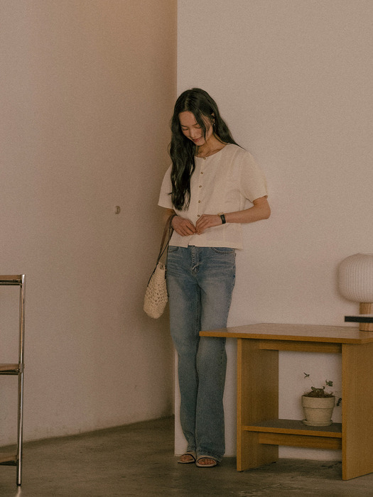 Button blouse_TISU01BL03_Ivory