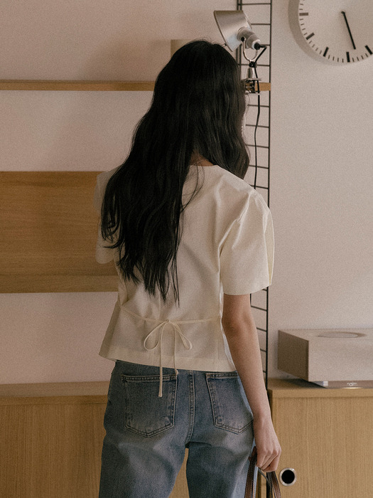 Button blouse_TISU01BL03_Ivory