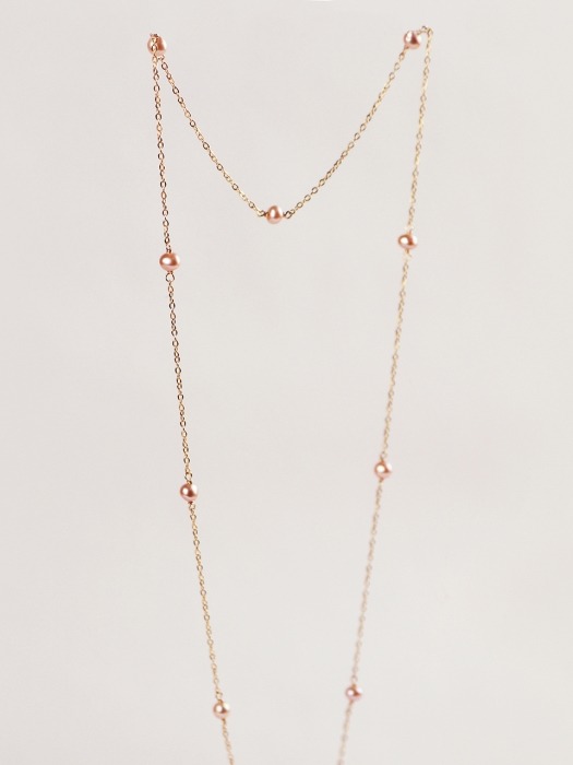 Y PEARL 14K GOLDFILLED NECKLACE