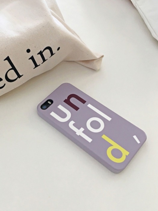 unfold  logo iphone case - lavender