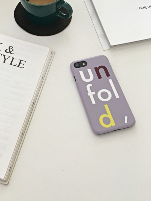 unfold  logo iphone case - lavender