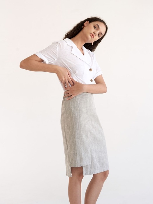 Panel Skirt - Gray