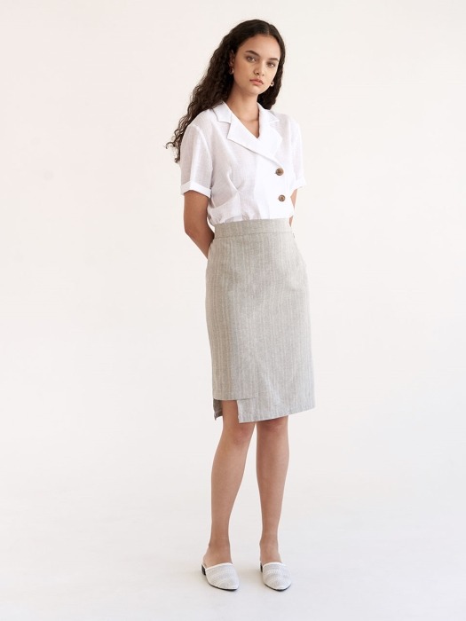 Panel Skirt - Gray