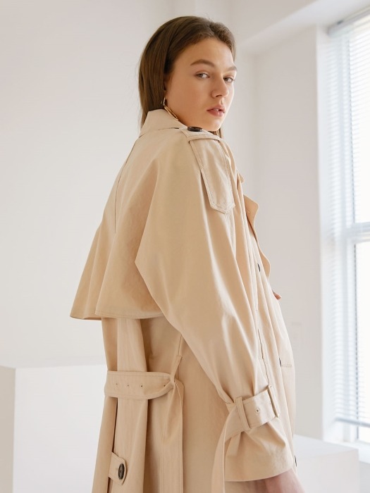 Gun Flap Trench Coat