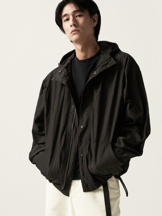 Fiber Hood Zip-Up jacket Black