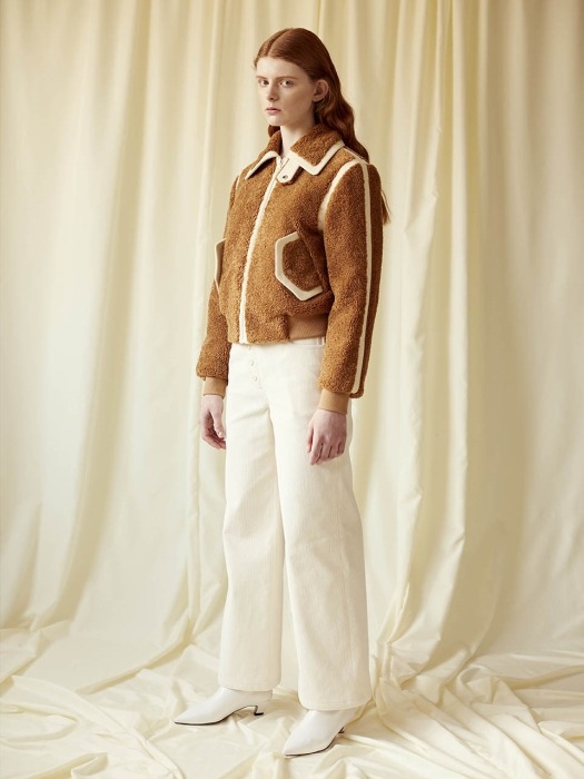Ivory Corduroy Trousers