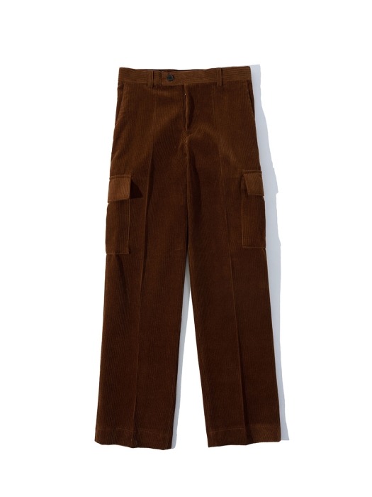 Classic Corduroy Pocket Pants - Brown