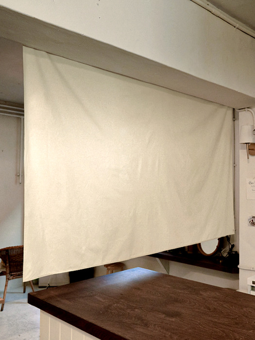 블랭크 광목 가로형 패브릭파티션 /  패브릭 가벽 (RM 253001)