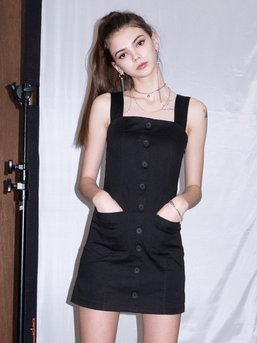 Suspender Dress (BLACK)