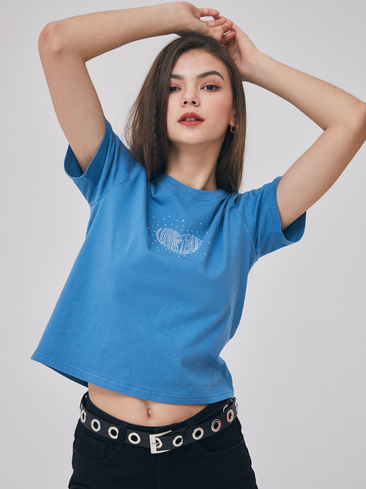 GR HOTFIX TEE(BLUE)