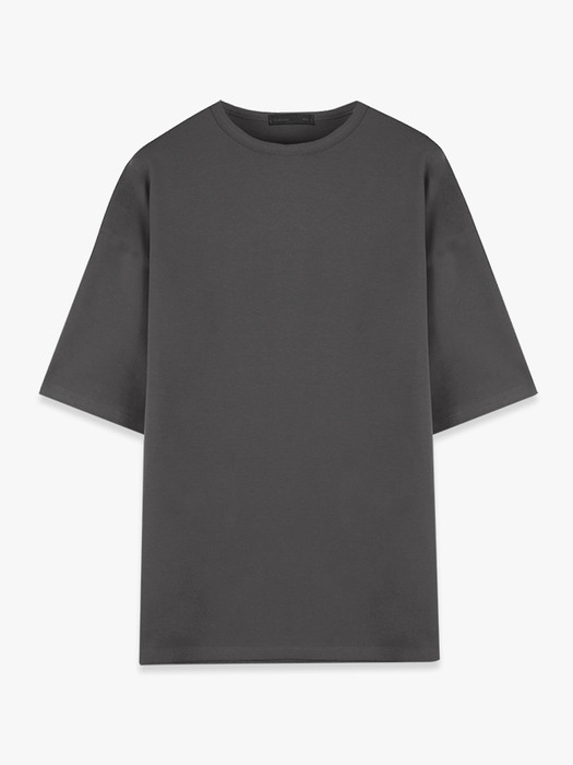 프리미엄 실켓 코튼 티셔츠 (Dark Grey)