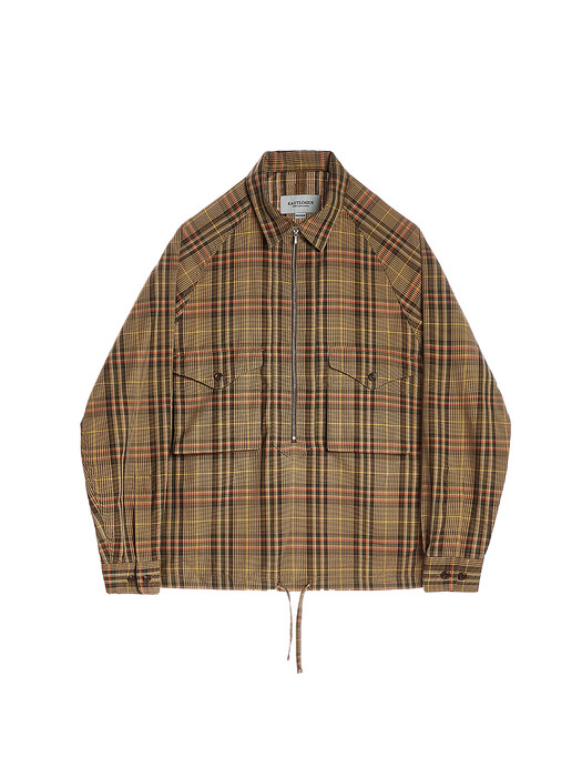 SCOUT PULLOVER SHIRT / BEIGE MULTI CHECK